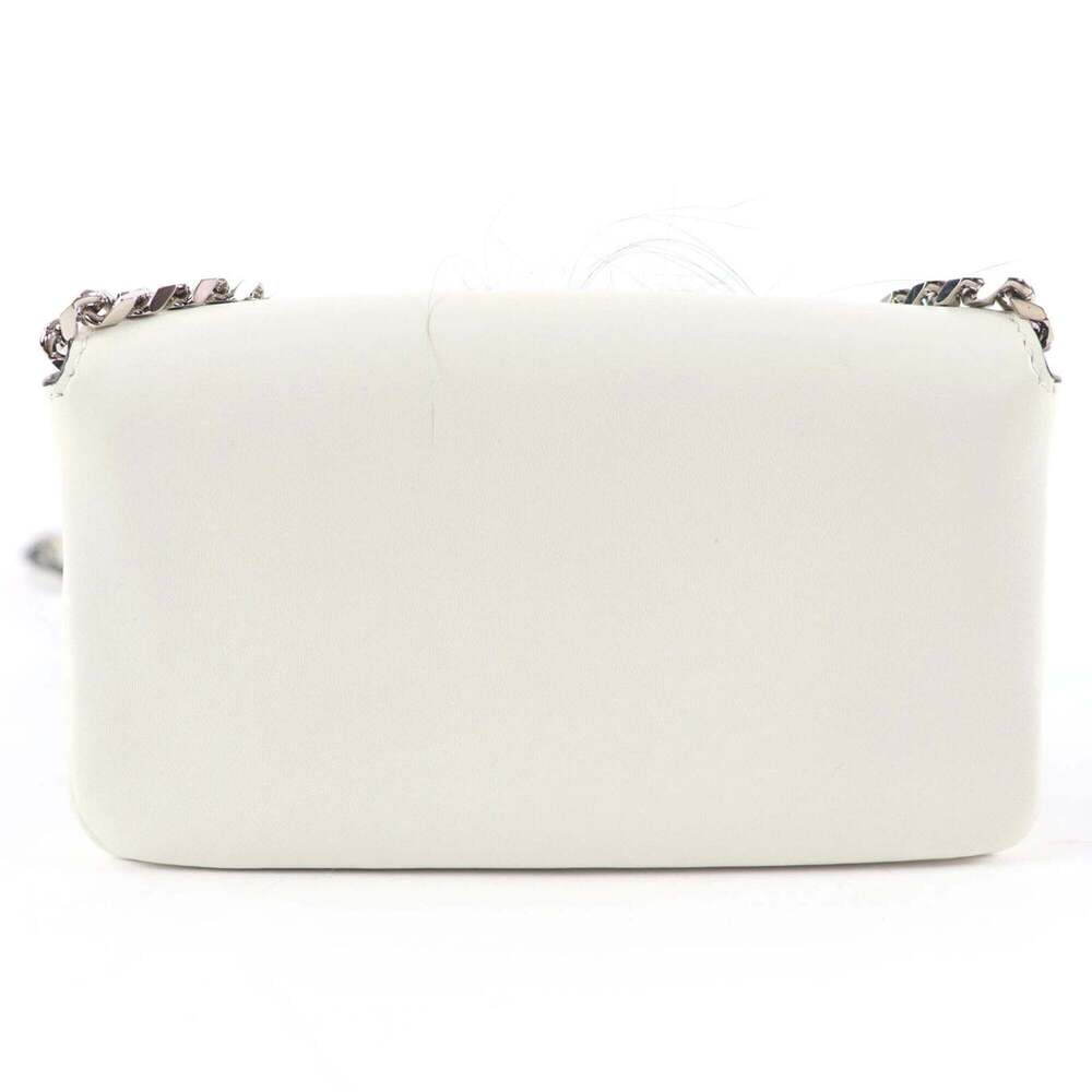 FENDI White Leather Shoulder Bag - Picture 3 of 16